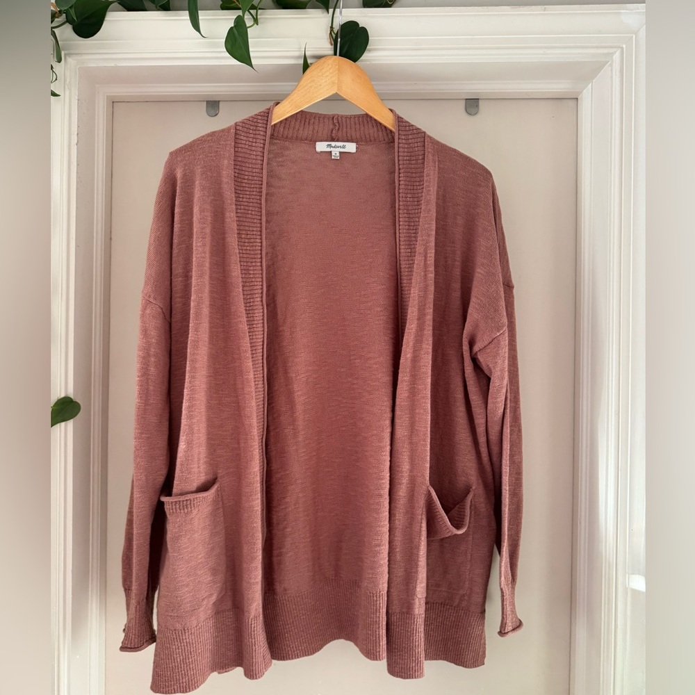 Madewell Rose color cardigan